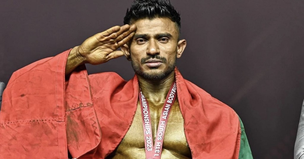 South Asian Bodybuilding championship: Furathama dhuvahuves raajje ah 4 ran medal
