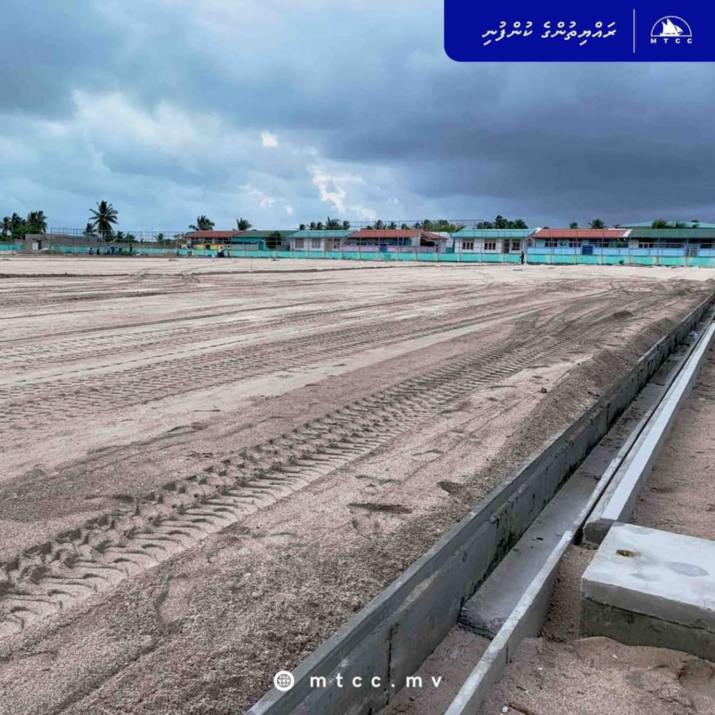 Hoarafushi football dhanduge sub-base thayyaaru kurumuge 61 percent masahkkai nimihjje
