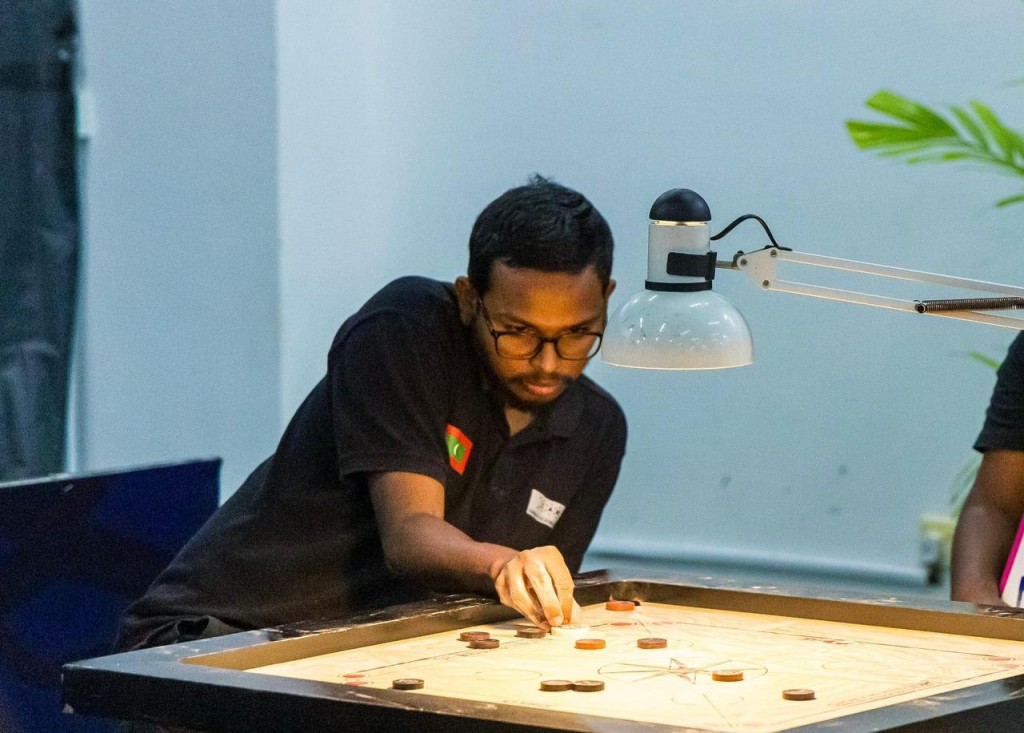 Carrom World Cup ge kurin gaumee team inn Hinnavaru gai camp kuranee