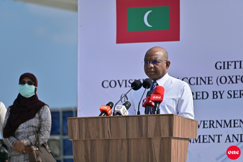 India inn vaccine foarukohdheyn feshumun dheyhavanee avahteri gaumuthakah isskandhey minvaru: Shahid