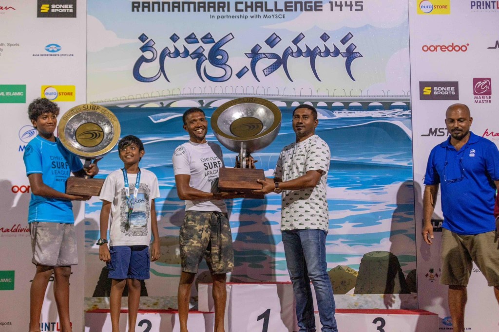 Rannamaari challenge ge champion kan Ammadey ah, Surf league hoadhee Iboo