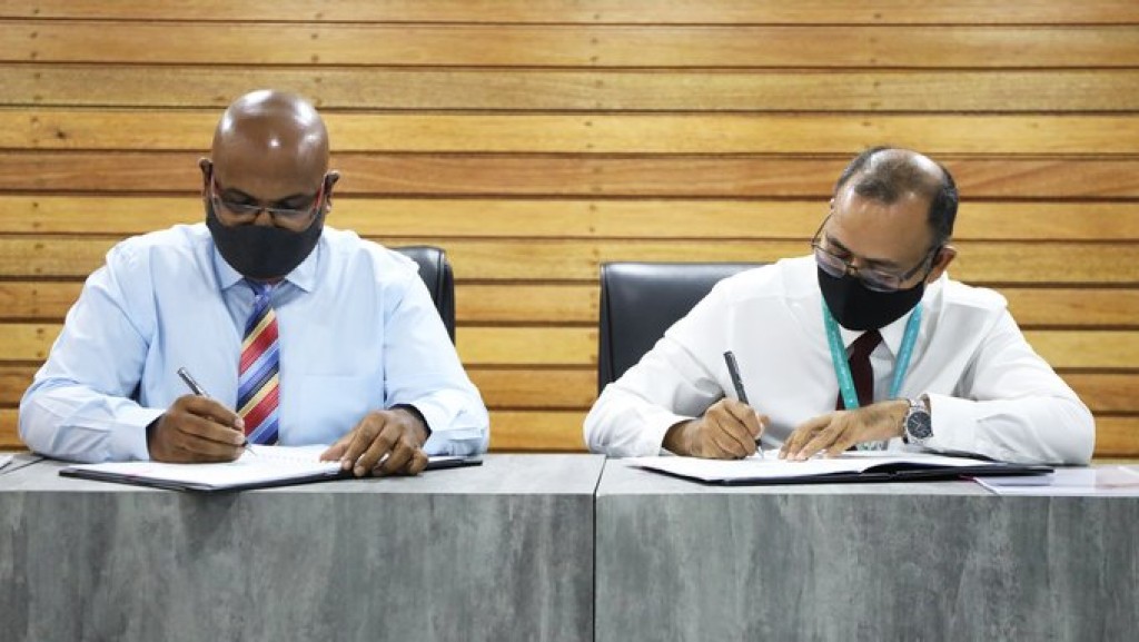 Fen rahkaa kuraa thaangi thakaai pumping facility eh hadhan MWSC ah Hulhumale' in bimeh
