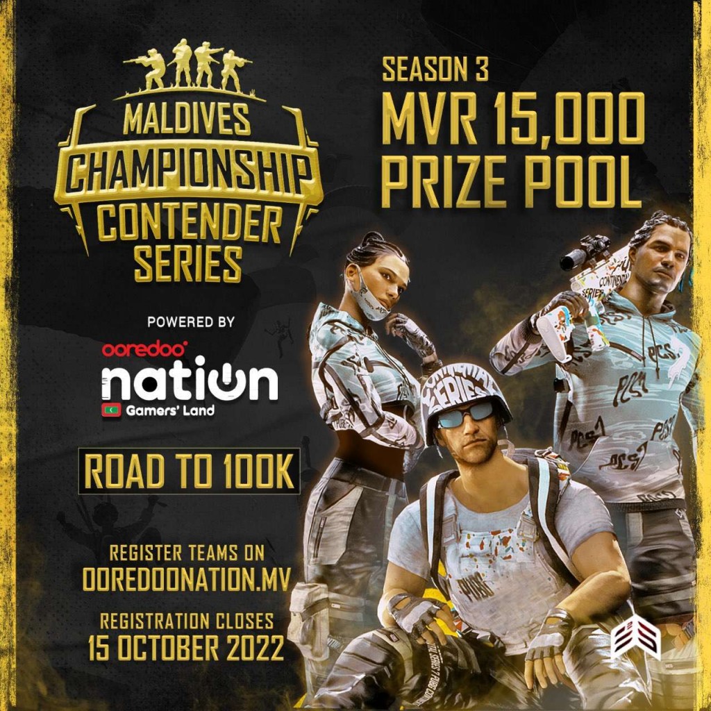 Ooredoo PUBG Championship gai baivervumuge fahu furusathu, sunngadi maadhamaa hamavanee!