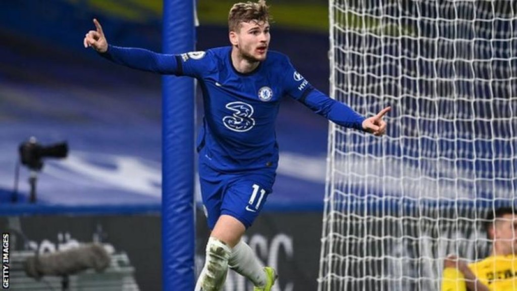 Chelsea gadha 4 akah, emmefahun Werner ves goal jahaifi