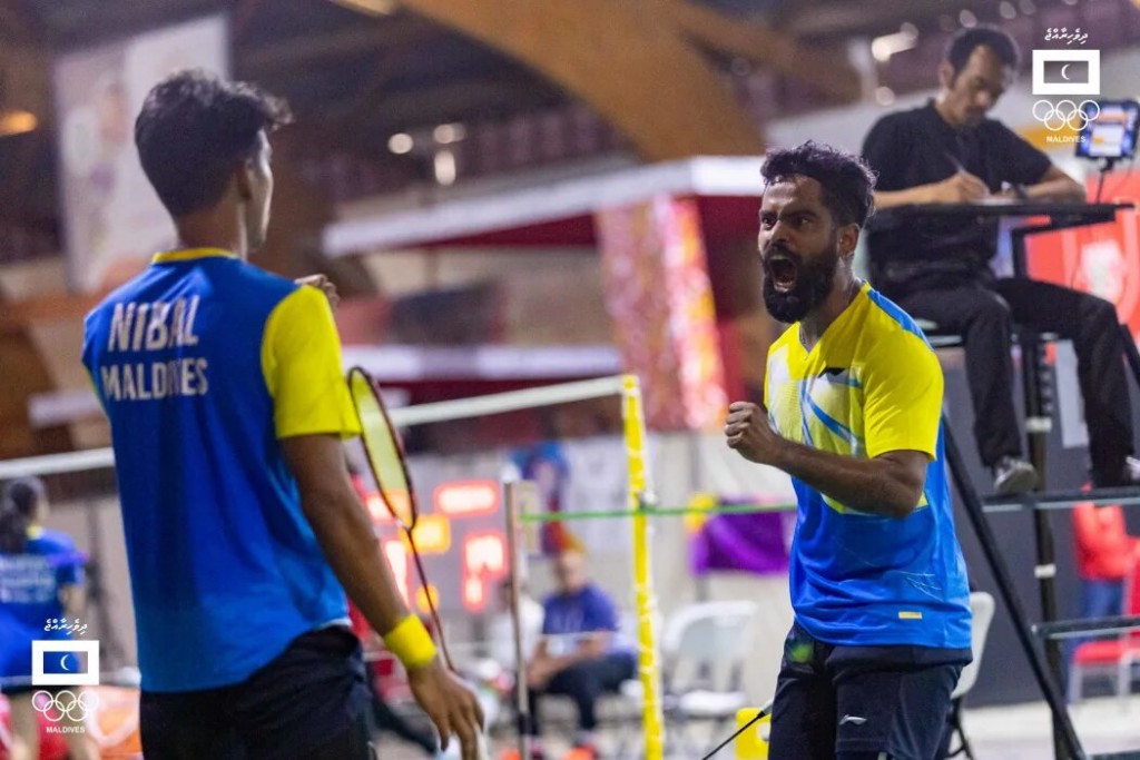 Zambia mubaaraathuge semi gai kulhe Ajufan aai Nibal doubles medal hoadhaifi