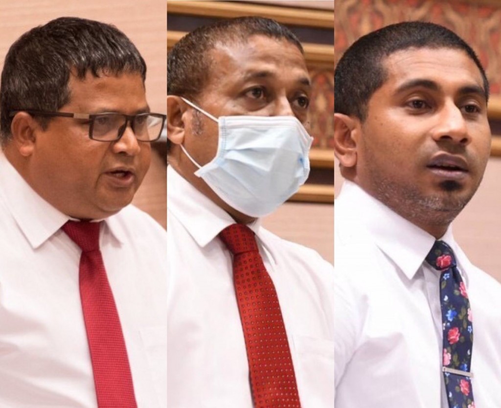 Naifaruge mashroou thah kuriah nudhaathee 3 vazeeraku majilis ah haaziru kuran hushahalhaifi