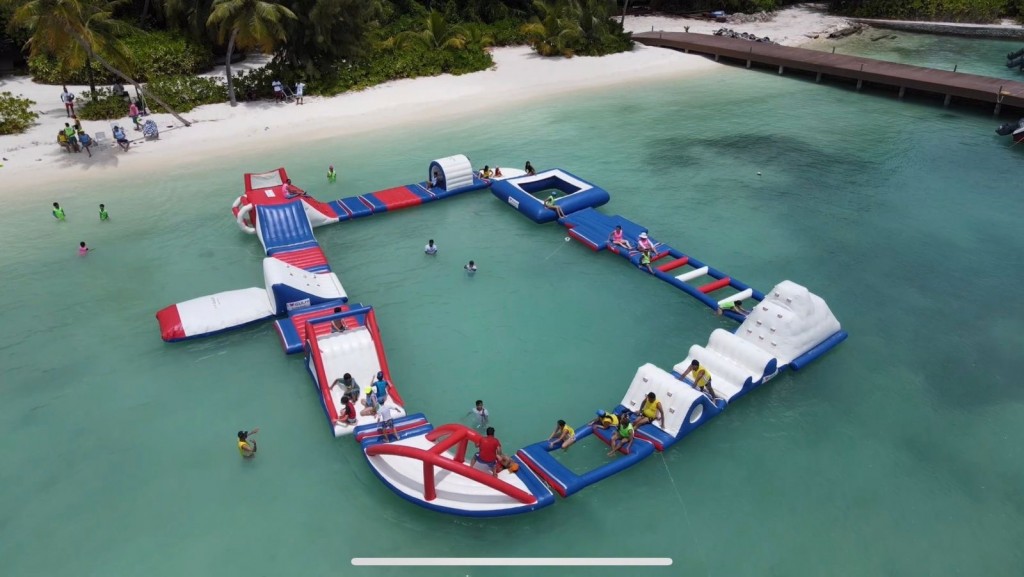 Bodu Eid ah Maafushi gai water park eh