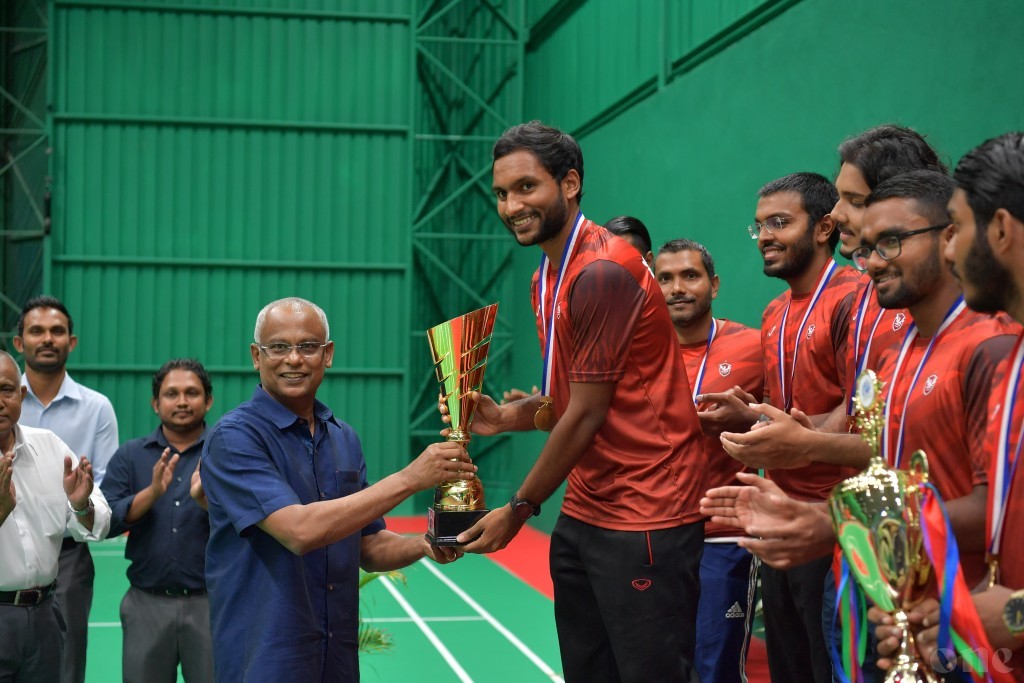 President Solih attends closing ceremony of Litus National Badminton Tournament