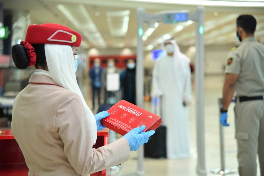 Emirates Airline Introduces Free Hygiene Kits for Passengers as Flights Resume