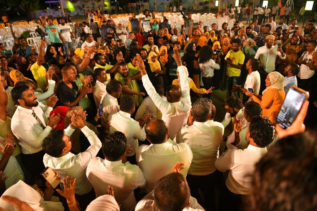 Photo: N. Velidhoo gai beyhvi Raees Solih ge campaign jalsa