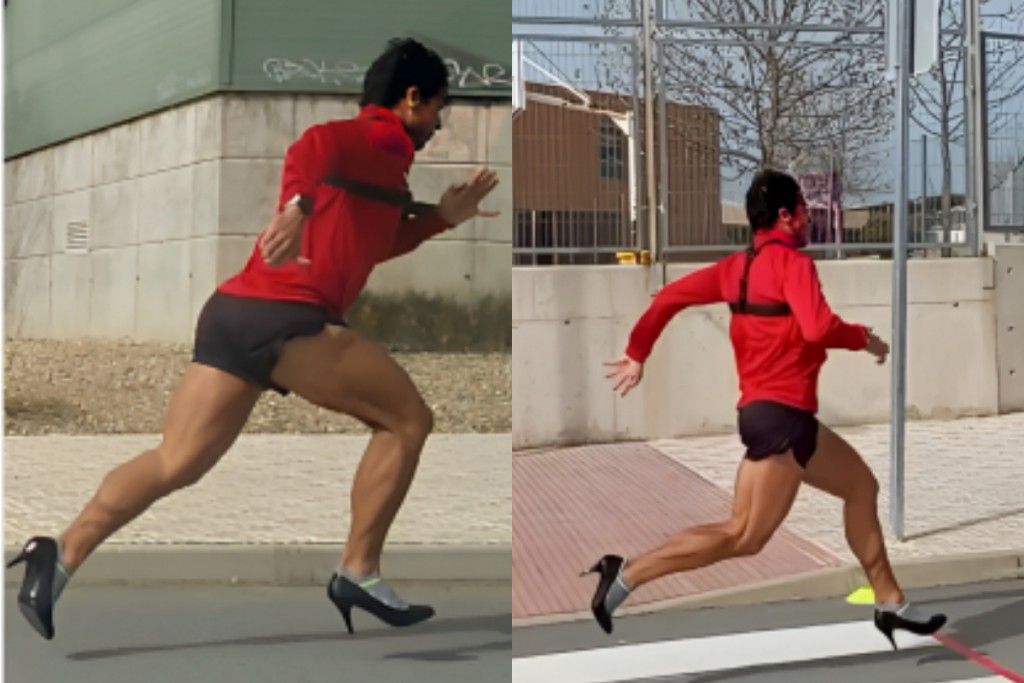 Firihenaku high Heels gai 100 meter ah dhuvegen record eh muguraalaifi