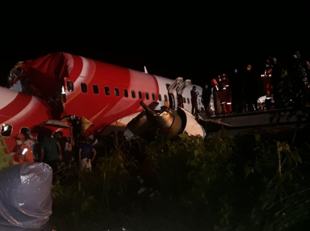 Air India Express plane crash lands at airport in Kerala, at least 18 dead