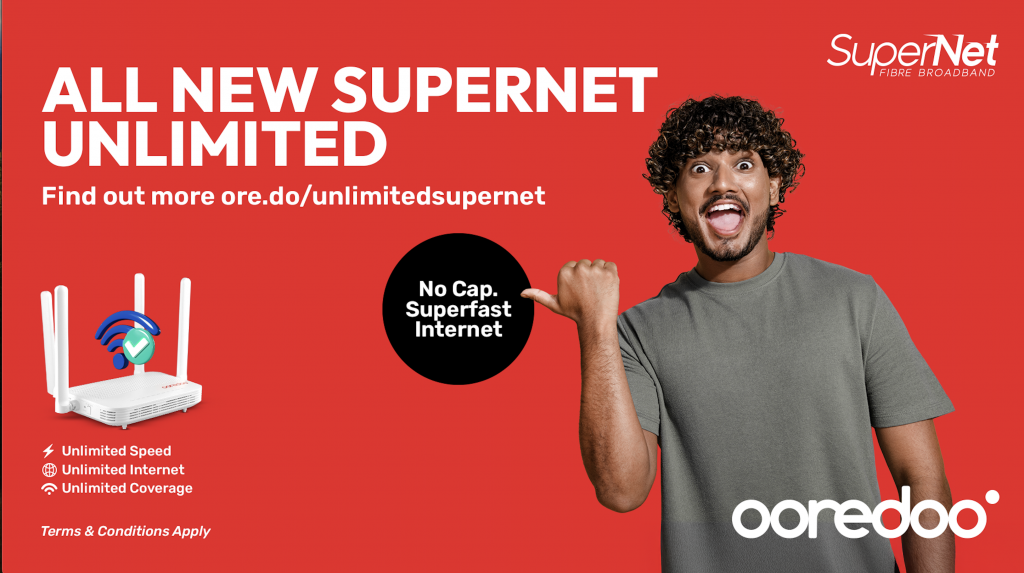 Ooredoo supernet customer innah unlimited internet!