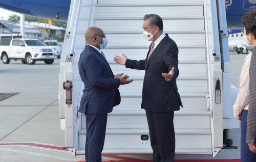 China ge Foreign Minister Raajje vadigannavaifi