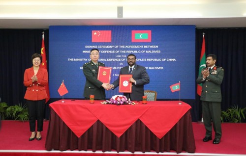 China ge askariyyaa aa eku ebbasvee thamreenaai non-lethal hathiyaaru hoadhan: Raees
