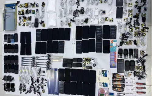 Two arrested with numerous items during attempt to smuggle them into prison