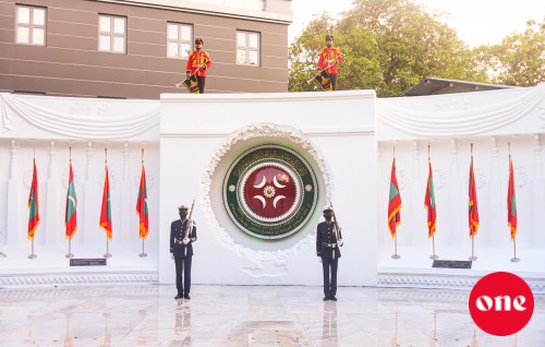 #OnePhoto: 3 November ge handhaanee binaagai dhidha jehumaai guard mount kurumuge rasmiyyaathu