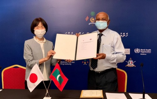 Japan in Raajje ah 5.6 million dollar ge sih'hee saamaanu hadhiyaa kohffi