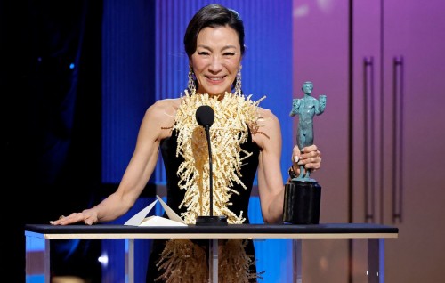 Michelle Yeoh makes SAG Awards history with ‘Everything Everywhere All at Once’ win