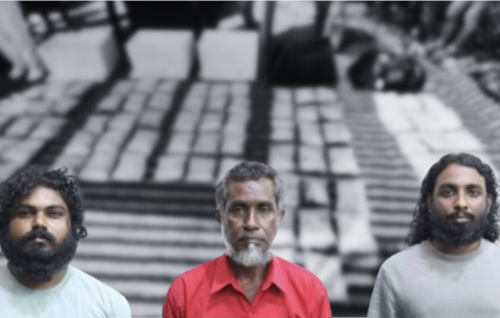Male' aai Hulhumale' gai 119 kg ge drug ufuli gothuge CCTV footage dhahkaalaifi