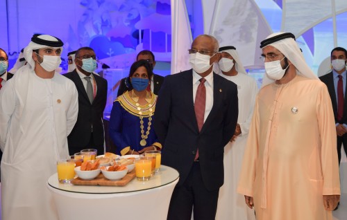 Raeesuljumhooriyaa  Dubai Expo 2020 ge Raajjeyge Pavilion bahllavailehvvun