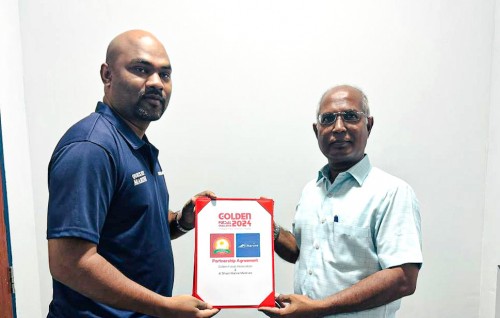 Golden Futsal Challenge 2024 ge Gold Partner akah Al Shaali Marine