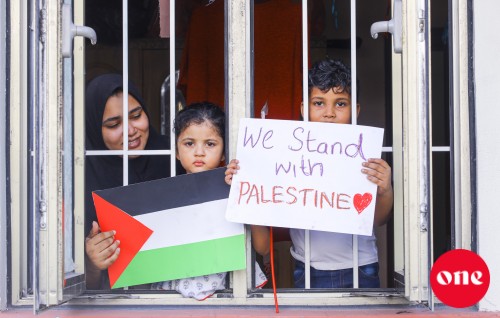 #OnePhoto: Kudhi bodu emmen ekugai, Palestine ah heyo dua!