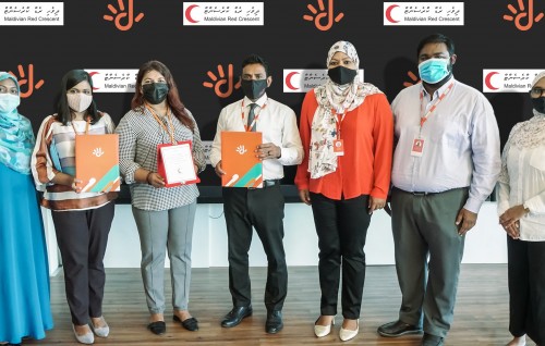 Dhivehi Red Crescent inn insaaniyathattakai kuraa masahkathah Dhiraagun ehee foarukohdhenee