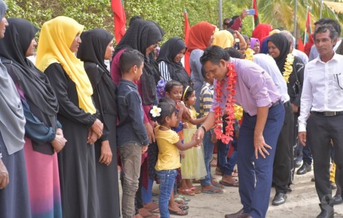 Vice President arrives in Maarandhoo