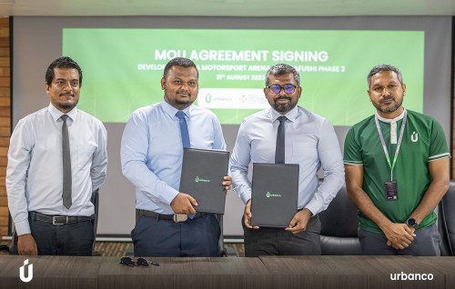 Racing track alhan Thilafushin 10 hectare ge bimeh dheefi