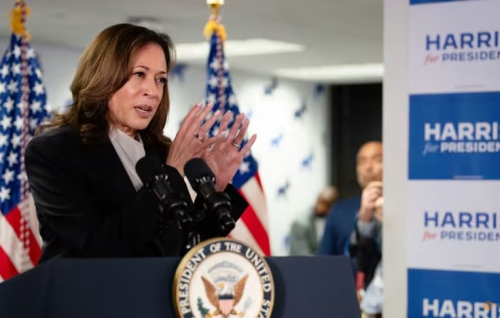 Kamala Harris lashes out at Trump as Democrats unite