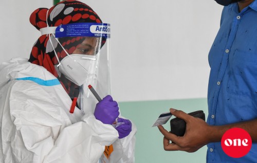 63 tested positive today, 13 from Male'