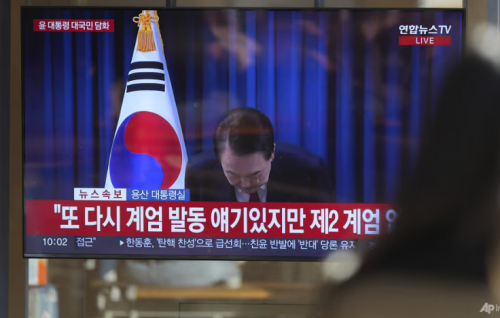 South Korea president stops short of resigning after martial law fiasco