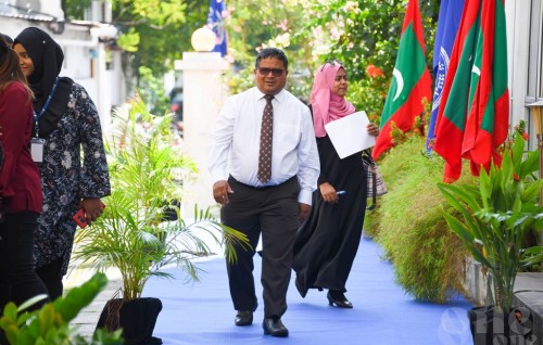 Minister Hussain Rasheed departs to take part in the UNCTAD
