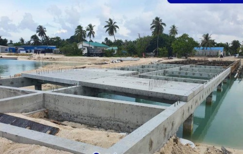 Fehendhoo harbor development well underway