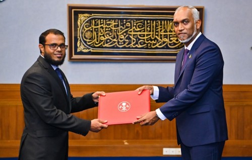 Special envoy for climate change ge magaamah Ali Rasheed