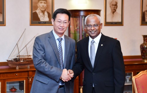 Foreign Ministry  imaaraathaai gulhigen Raees ge shukuru China ge raees aai rayyithunnah