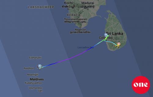 Moosun goasvumaa gulhigen Male' in Colombo ah dhathurukuri flight eh Mattala Airport ah divert kohffi