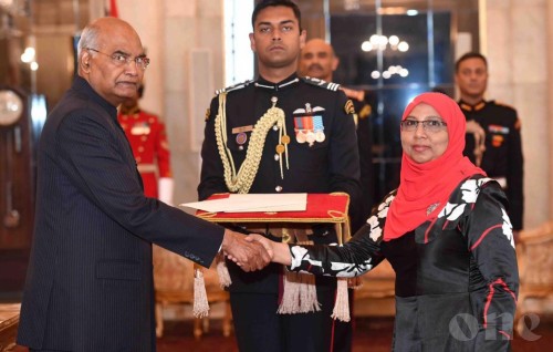 New Maldivian Ambassador presents credentials to President of India