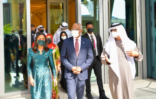 #Photo : Raeesuljumhooriyaage dhekanbalun Dubai Expo ah ziyaaraiy kurehvun
