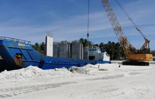 Dharanboodhoo harbor project well underway