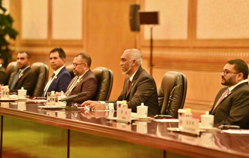 The Maldives and China hold official talks