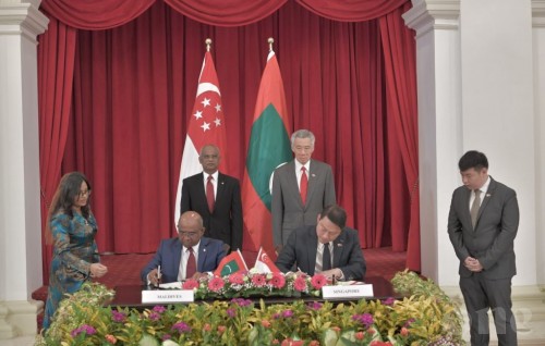 Two MoUs signed between Maldives and Singapore