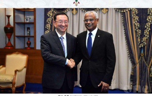 President Solih sends Chinese New Years greetings
