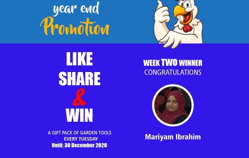 Kukulhu fihaaraige ''Year End Promotion'' ge 2 vana hafthaage naseebu veriyaa hovaifi