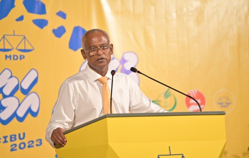 Photo: Raees Solih ge ''ufaaveri amaan raajje'' campaign ge mulaku jalsaa