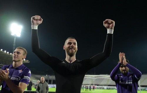 Fiorentina in AC Milan balikuree De Gea 2 penalty mathakoggen
