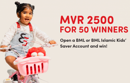 BML kids saver account eh hulhuvaige faisaa ge inaamu hoadhumuge furusathu