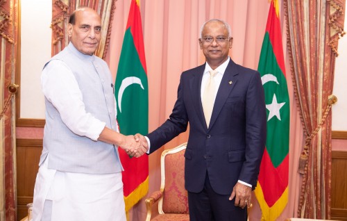 India ge defense Minister Raees Solih aa bahddhalukurahvvaifi