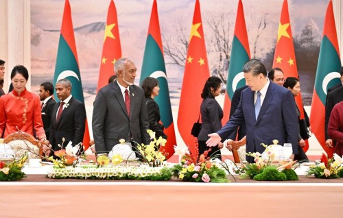 Raees Muizzu ge dhekan'balunnah China ge Raees ge haassa jaafatheh